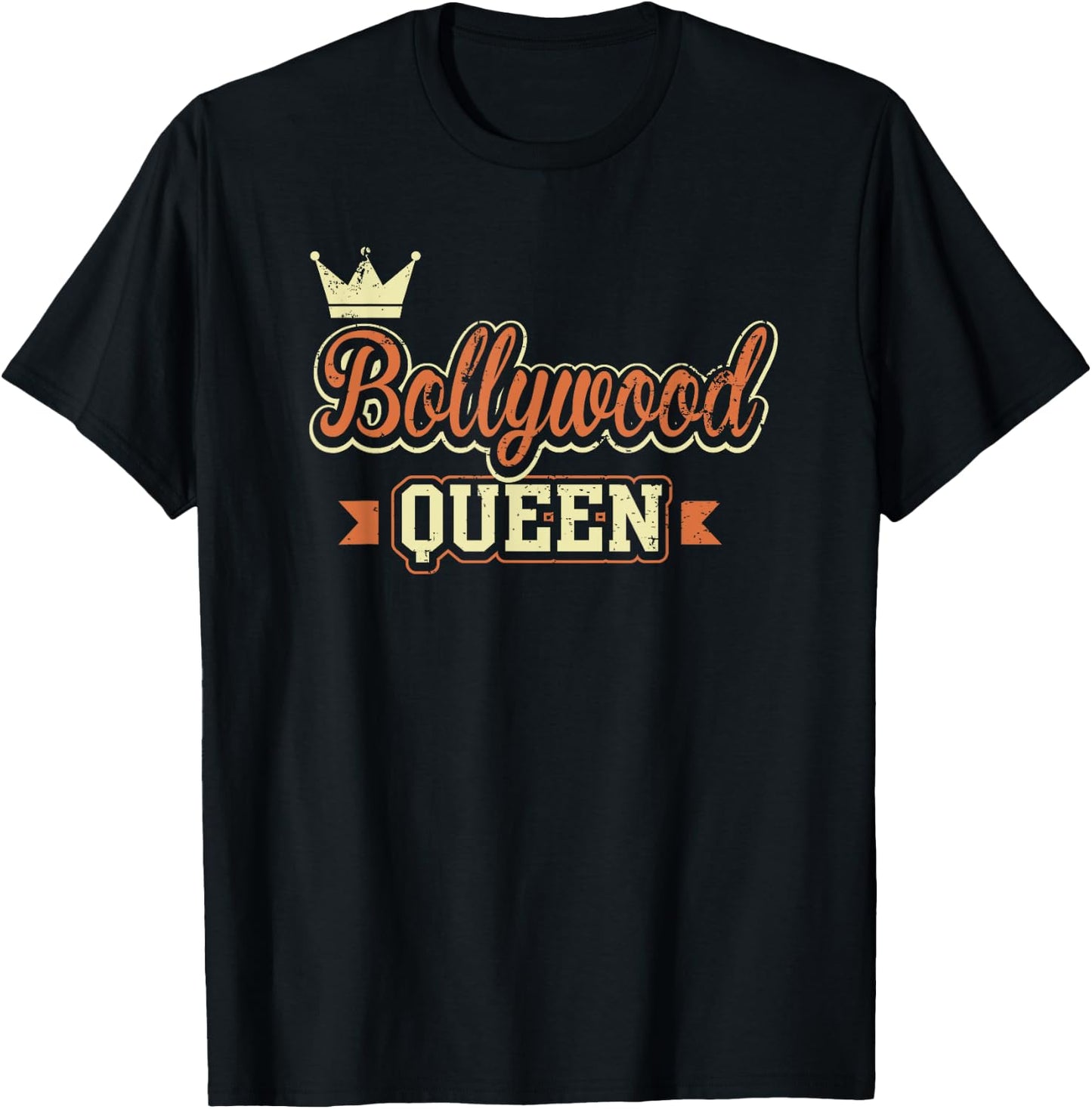 Bollywood Queen Funny Indian Hindi Movie Dance Cute T-Shirt - T-Shirt | Black