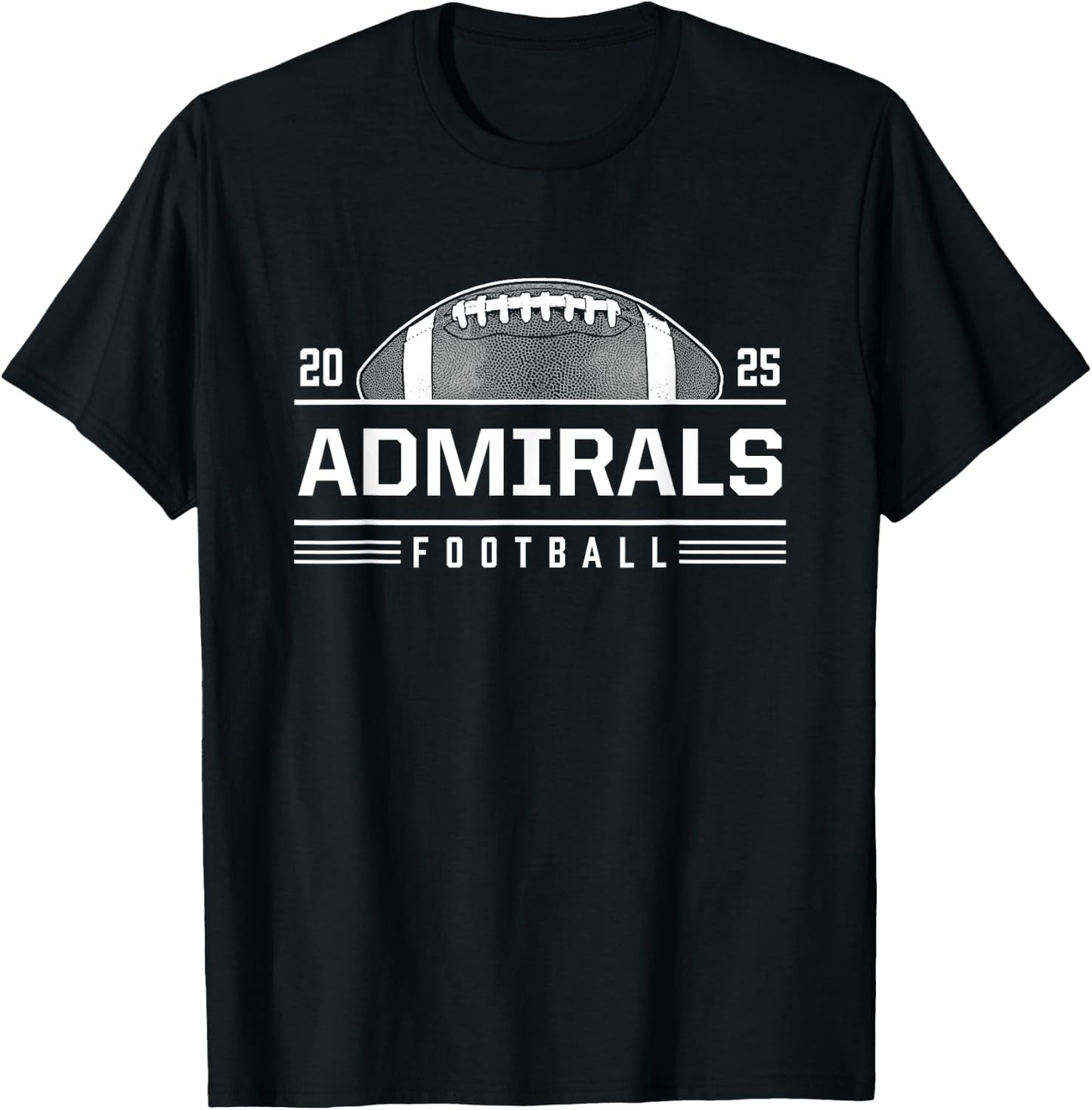Admirals Danville Football 2025 HS T-Shirt - T-Shirt | Black