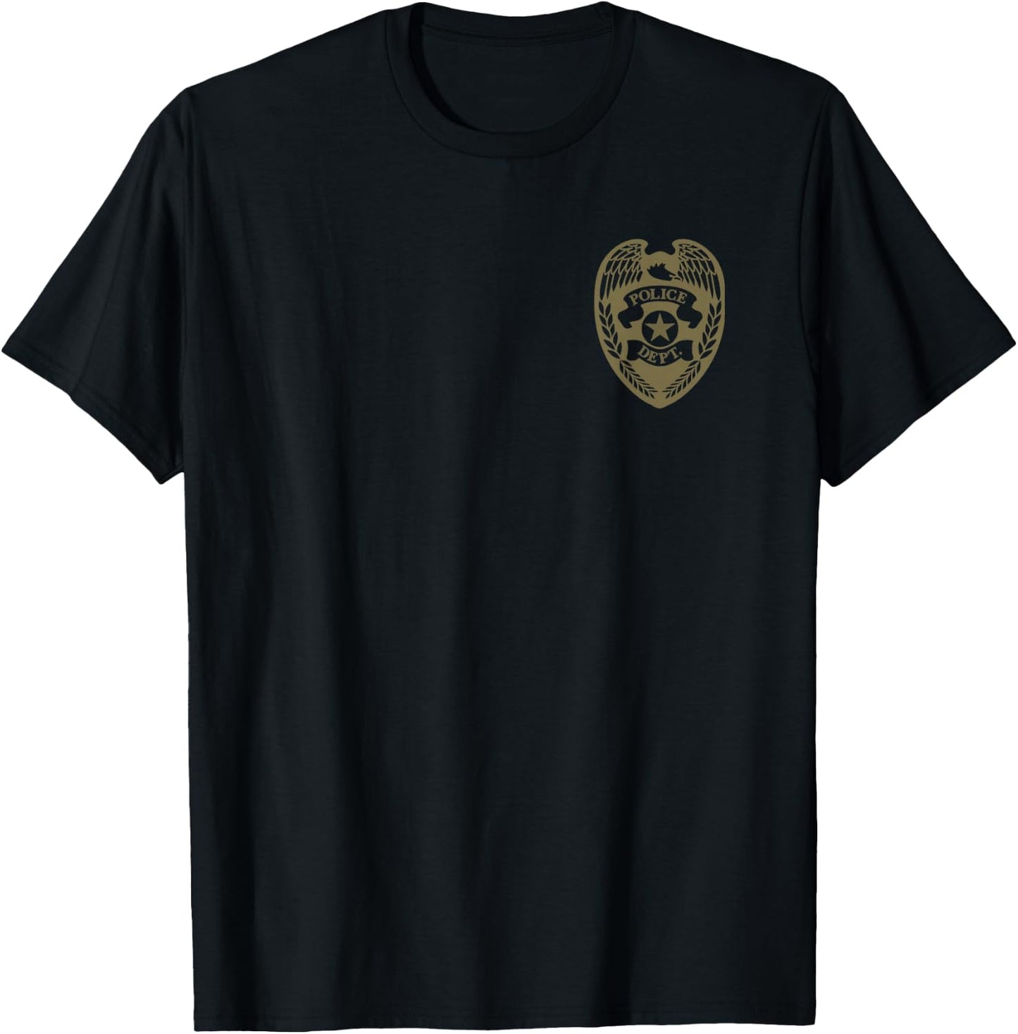 Police Costume for Kids Youth Adults Badge Sheriff T Shirt T-Shirt - T-Shirt | Black