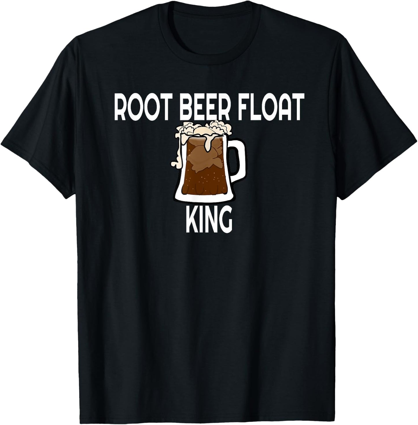 Root Beer Float King T-Shirt - T-Shirt | Black