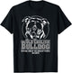 Funny Cool Old English Bulldog dog gift Shirt T-Shirt - T-Shirt | Black