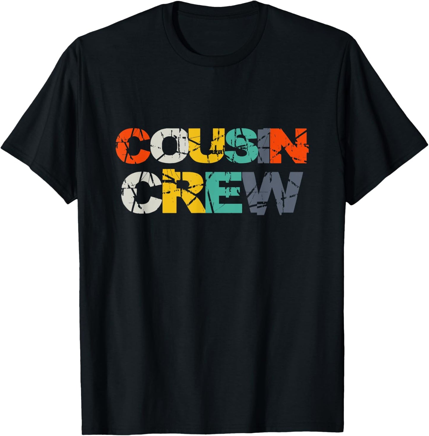 Cousin Crew Kids Women Men Girl Funny Gift T-Shirt - T-Shirt | Black