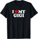 I Love Heart My GIGI T-Shirt - T-Shirt | Black