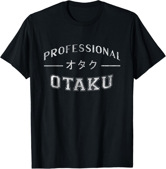 Funny Anime Manga Professional Otaku T-Shirt - T-Shirt | Black