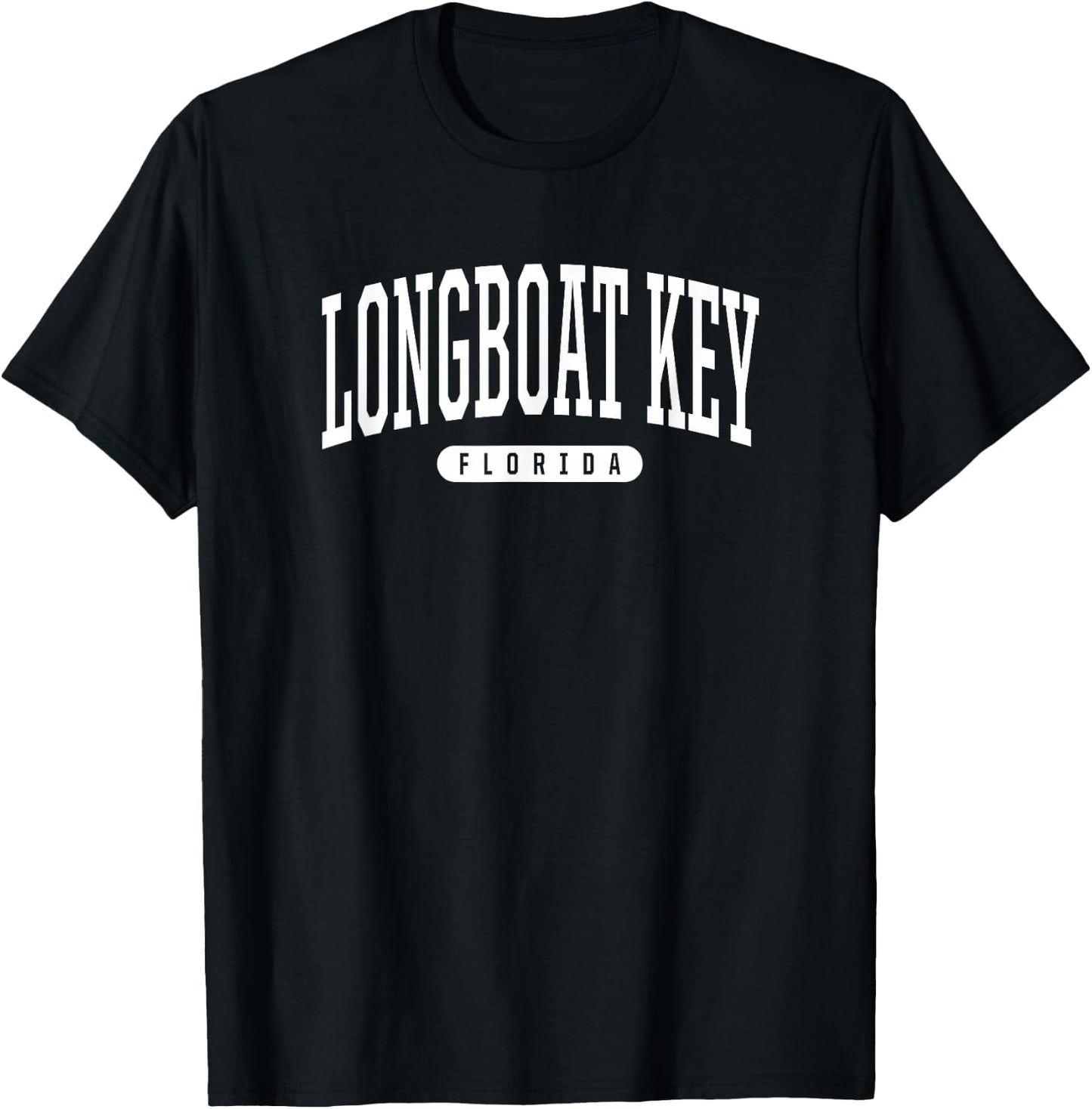 Longboat Key Florida Vacation College Style FL USA T T-Shirt - T-Shirt | Black