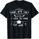 Made With Love I Licked The Spoon Funny Cooking Gift T-Shirt - T-Shirt | Black