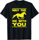 May The Horse Be With U You, Funny Sci Fi Horse Riding T-Shirt - T-Shirt | Black