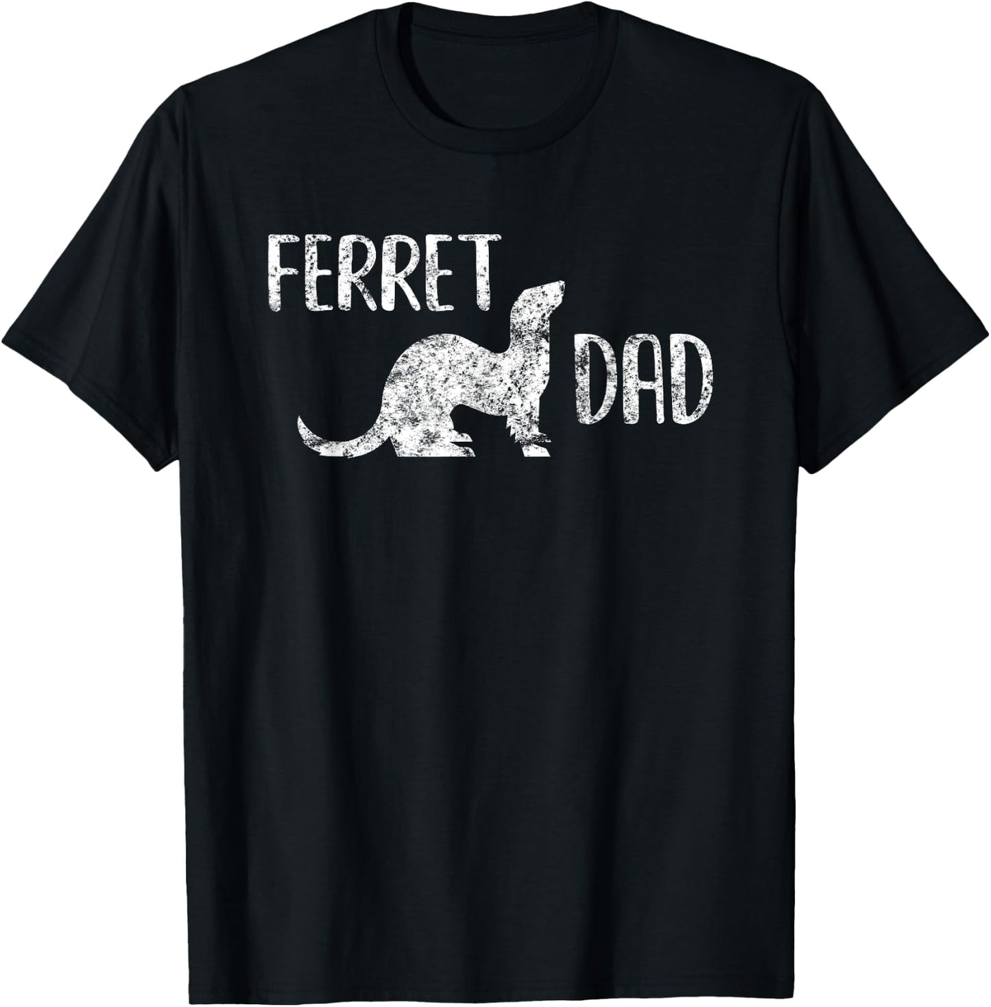 Ferret Dad Gift Men and Boys with Pet Ferrets T-Shirt - T-Shirt | Black