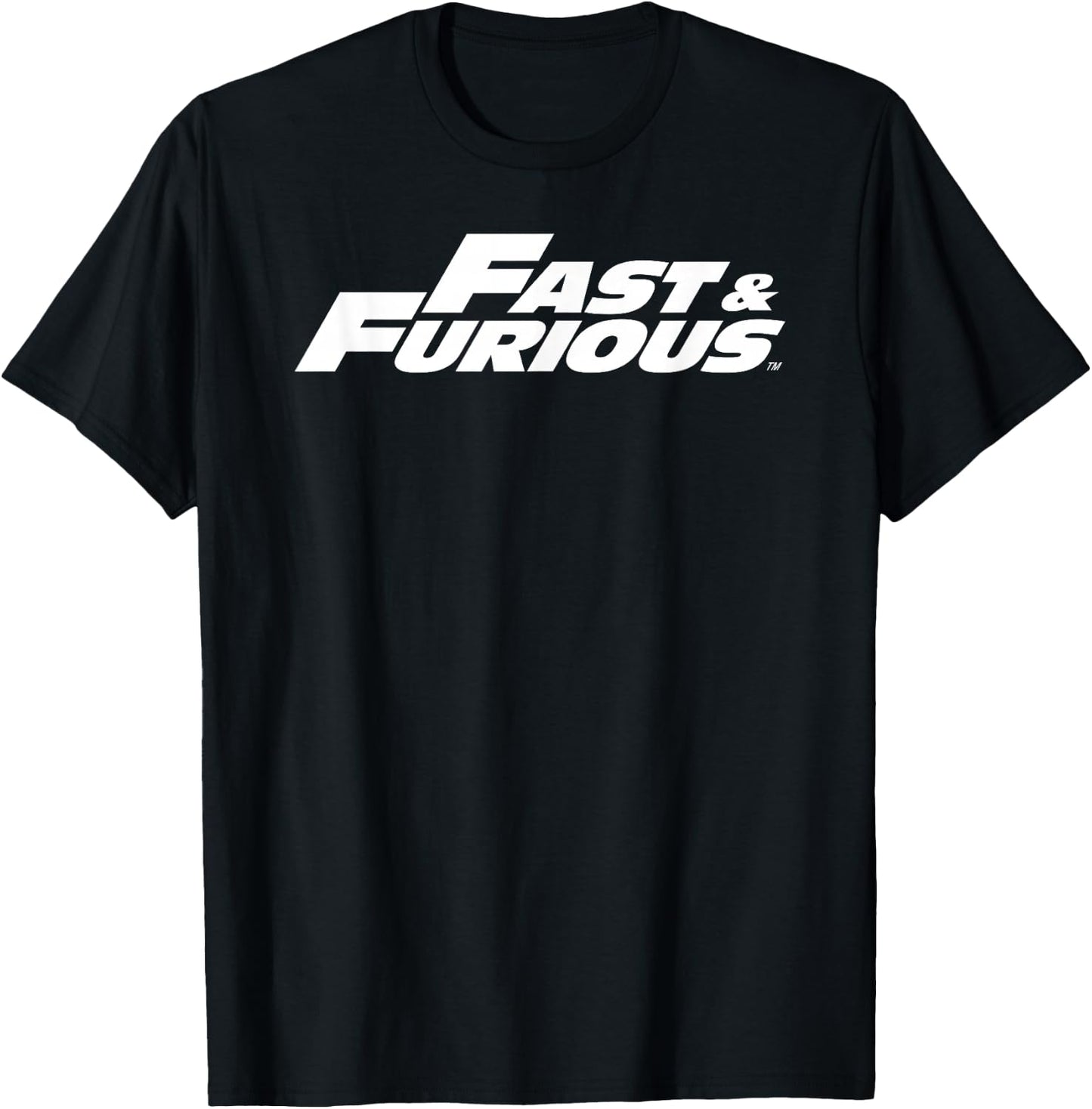 Fast & Furious Classic White Logo T-Shirt - T-Shirt | Black