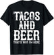 TACOS AND BEER Drinking Drunk Cinco De Mayo Men Women Gift T-Shirt - T-Shirt | Black
