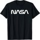 Classic NASA Worm White Logo T-Shirt - T-Shirt | Black