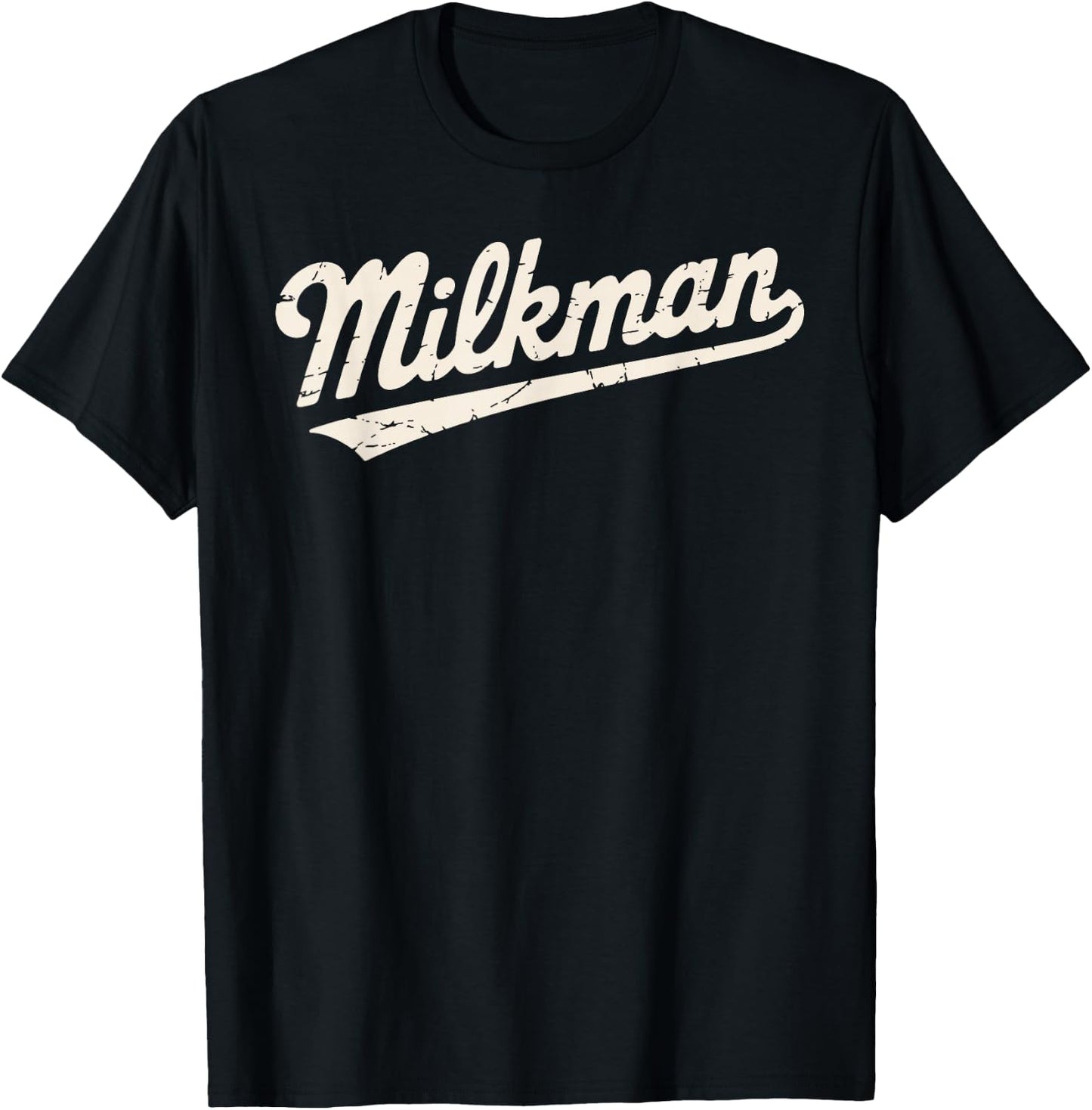 Best Milkman Costume Boys Dad Milk Man Milkman T-Shirt - T-Shirt | Black