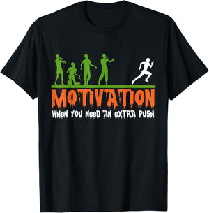 Zombie Halloween Costume Fitness Motivation, Funny Gym T-Shirt - T-Shirt | Black