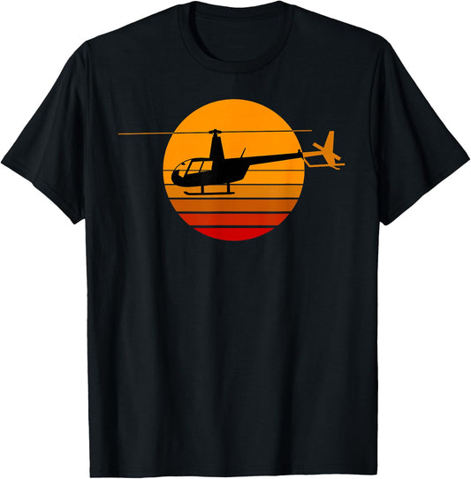 Helicopter Gifts & Accessories R44 Helicopter Pilot Aviation - Black Men's Medium Classic Fit Short Sleeve T-Shirt - T-Shirt | Black