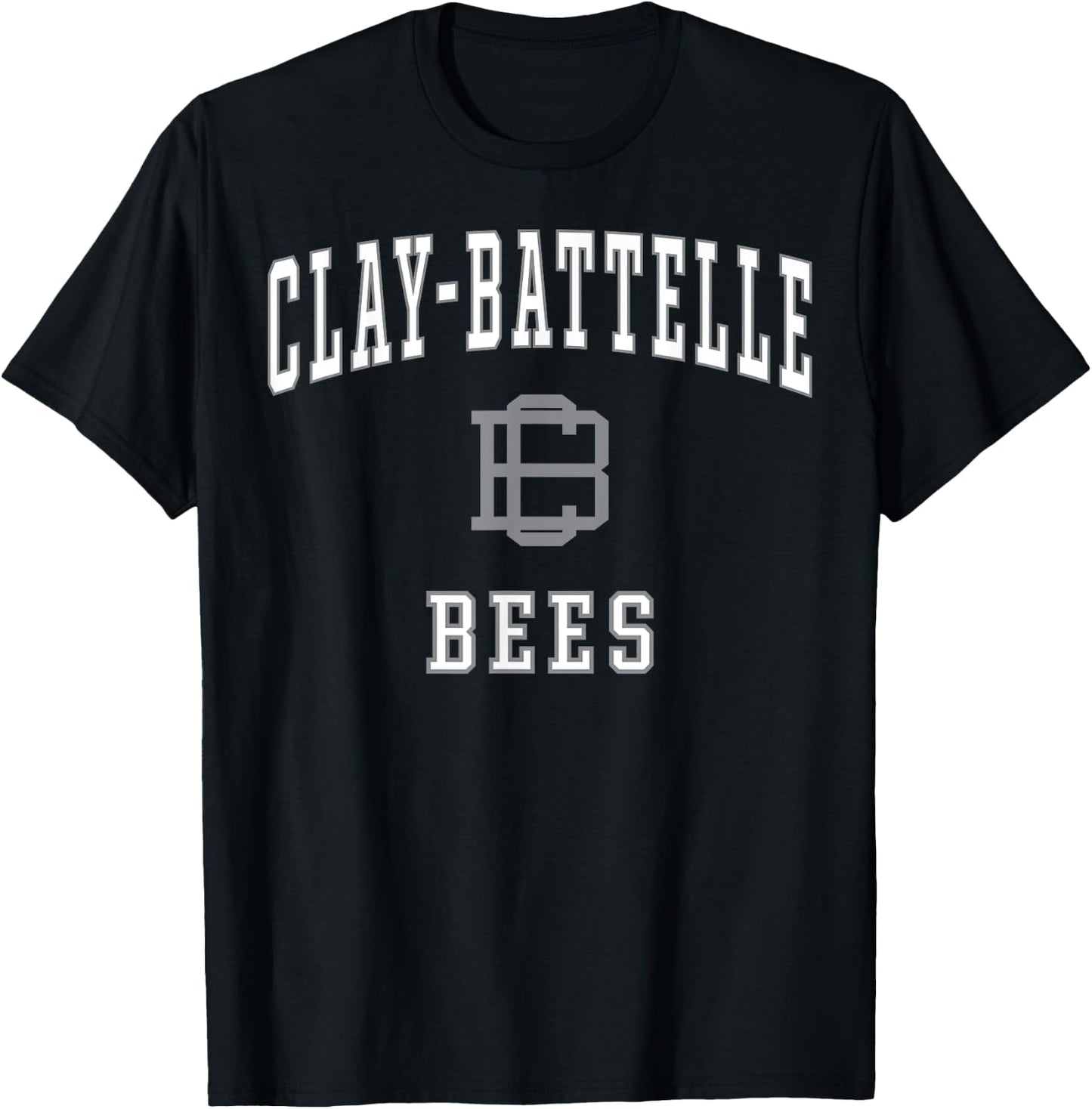 Clay-Battelle High School Bees C1 T-Shirt - T-Shirt | Black