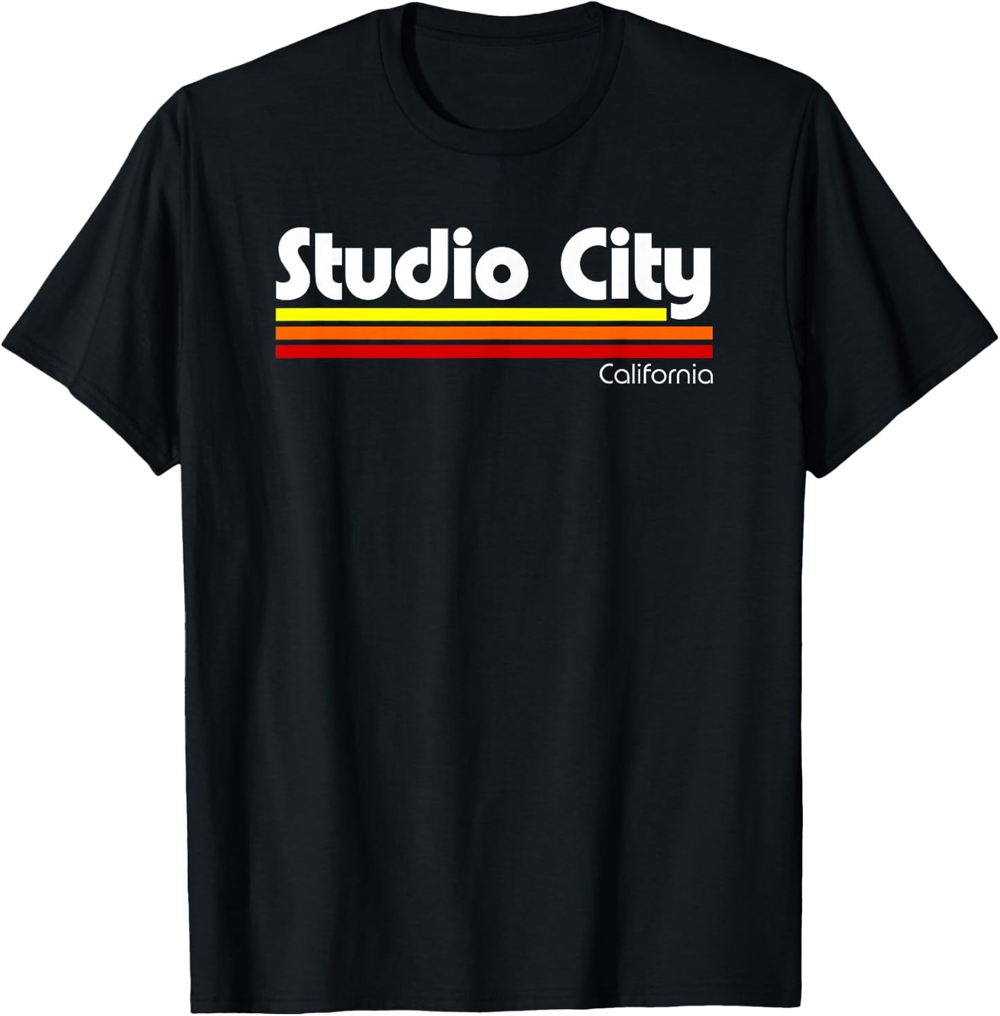 Retro Studio City California T-Shirt - T-Shirt | Black