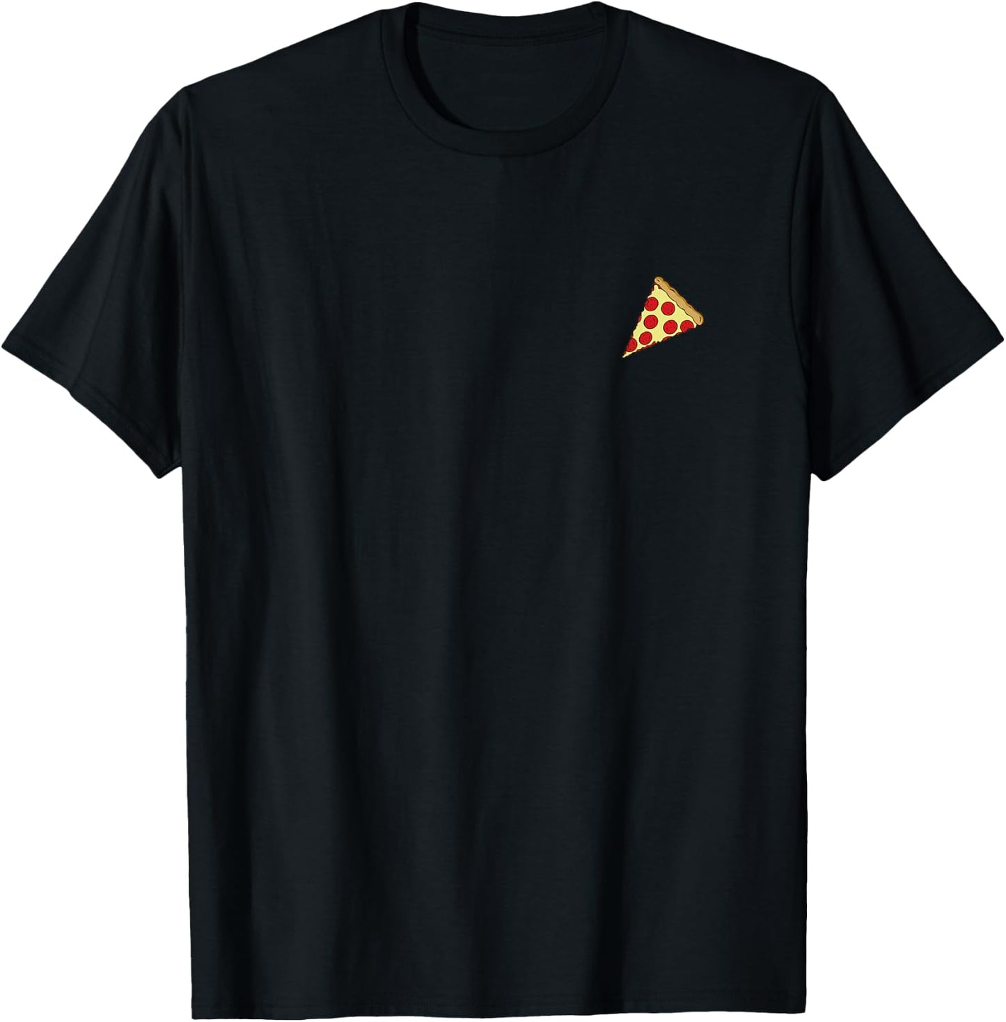 Little Cheesy Pepperoni Pizza Slice T-Shirt - T-Shirt | Black