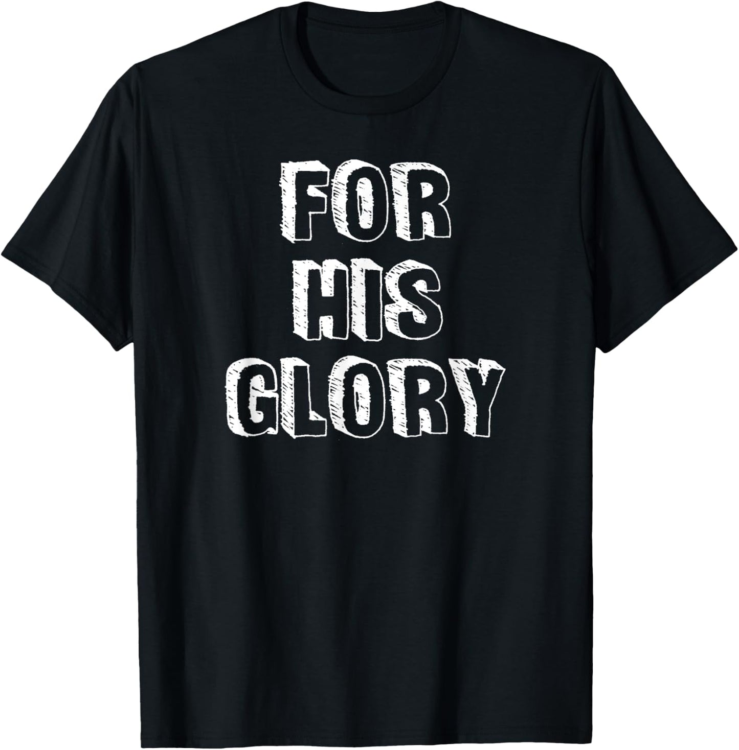 For His Glory Jesus Praise Band Worship Team Leader Shirt T-Shirt - T-Shirt | Black