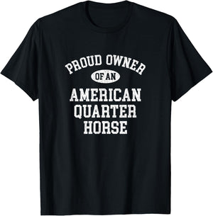Horse Lovers Who Love Their American Quarter Horse T-Shirt - T-Shirt | Black
