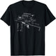 Uzi Schematic Diagram Shirt T-Shirt - T-Shirt | Black