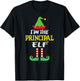Principal Elf Matching Family Group Christmas T-Shirt - T-Shirt | Black