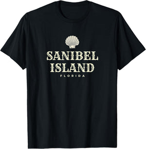 Sanibel Island , Ocean Shell Sanibel Florida T-Shirt - T-Shirt | Black