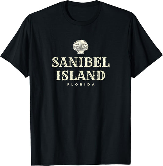 Sanibel Island , Ocean Shell Sanibel Florida T-Shirt - T-Shirt | Black