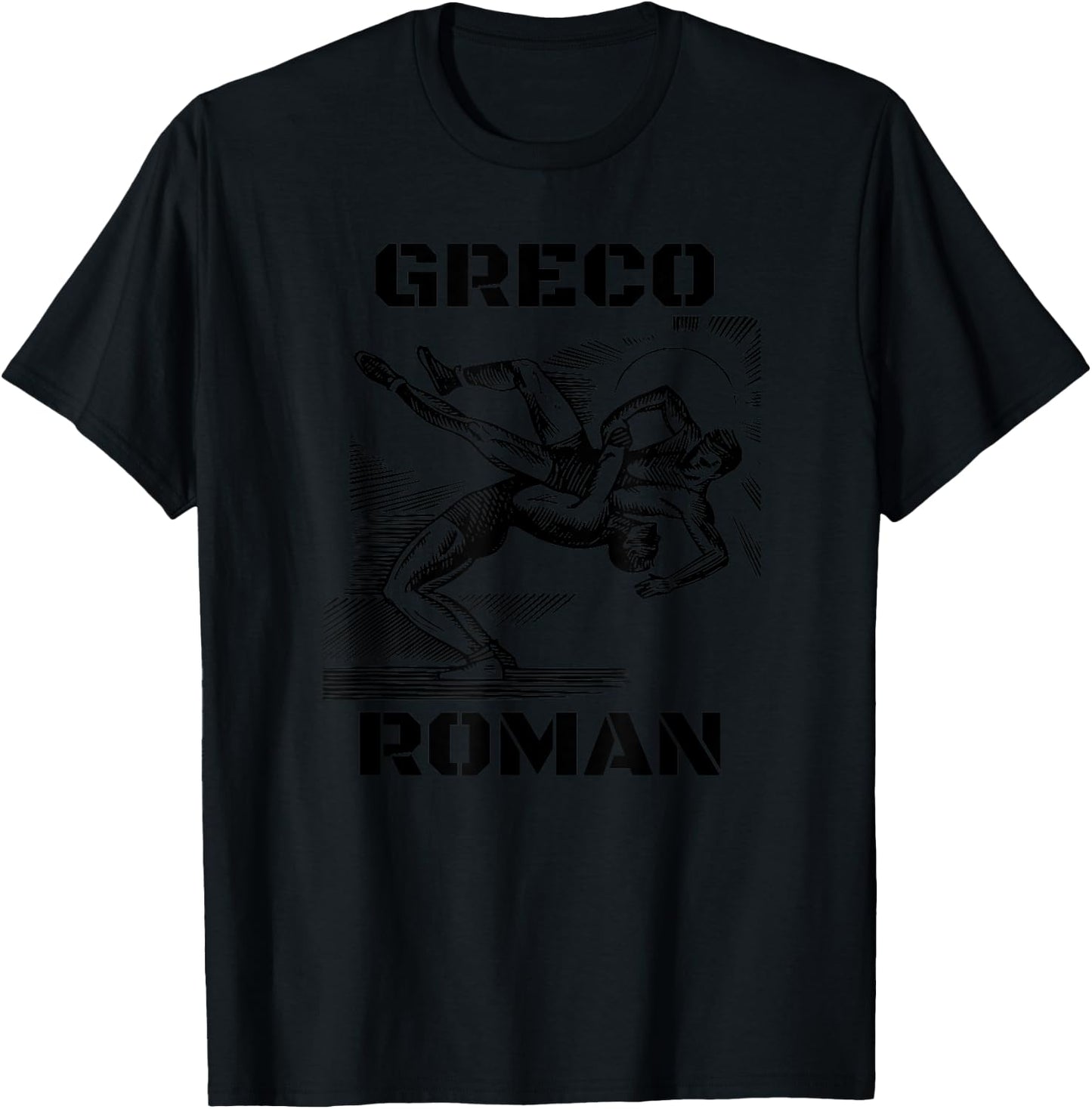 Greco Roman Wrestling T-Shirt - T-Shirt | Black