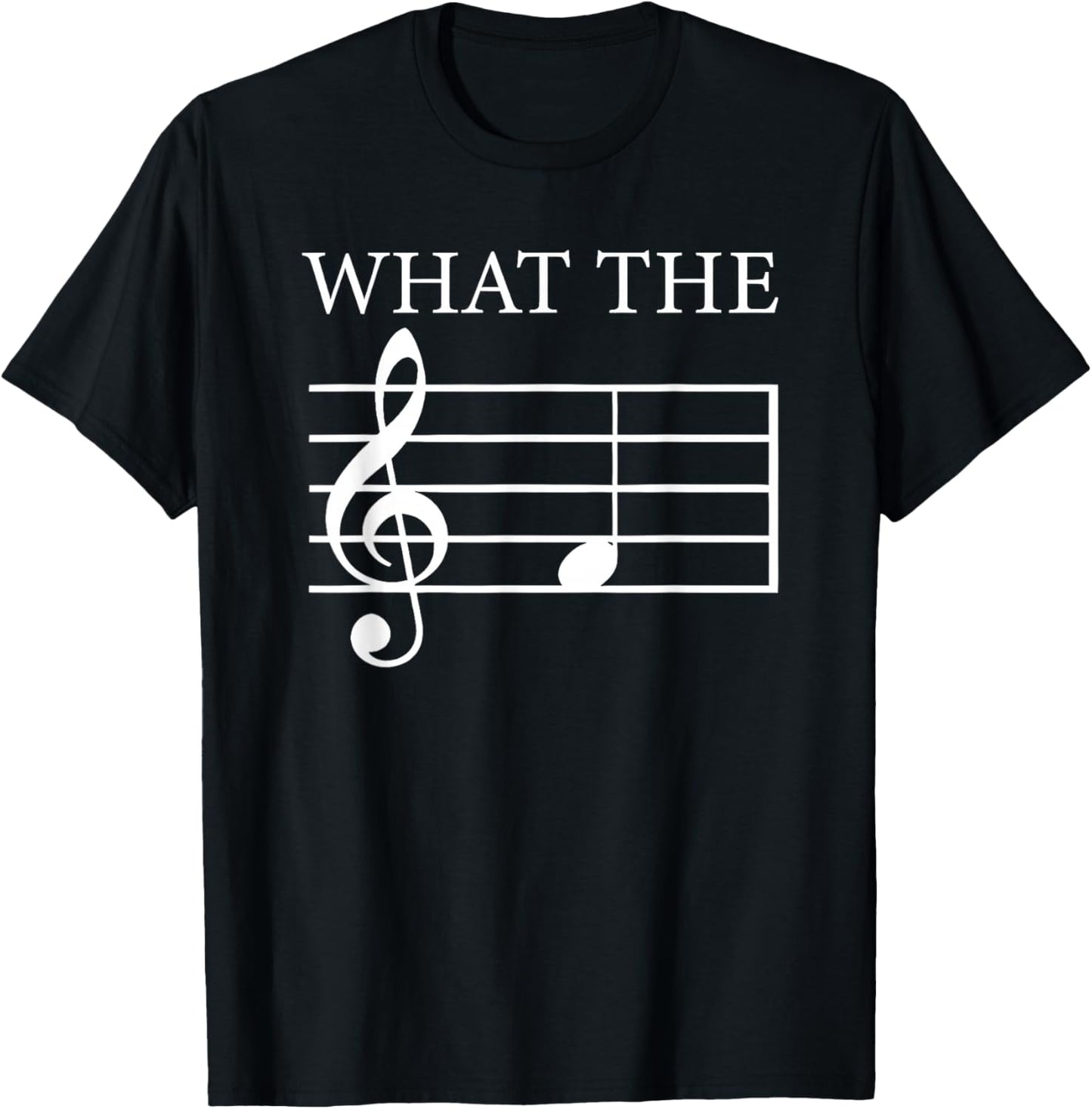 What the f Treble Clef T-Shirt - T-Shirt | Black