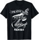 Praise Him With The Strings Psalm 150:4 Funny Guitarist Gift T-Shirt - T-Shirt | Black