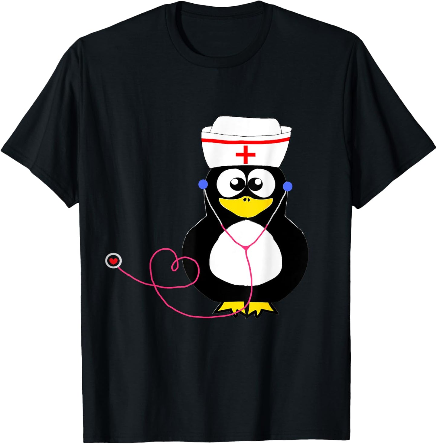 Doctor Doctor Penguin Funny Nurse Water Bird T-Shirt - T-Shirt | Black