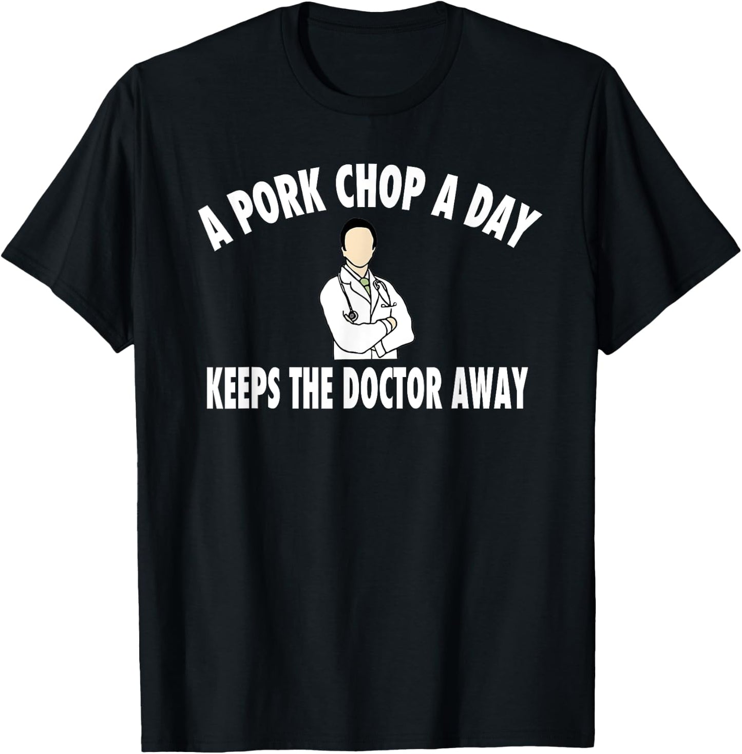 Funny Pork Chop Gift Shirt T-Shirt - T-Shirt | Black