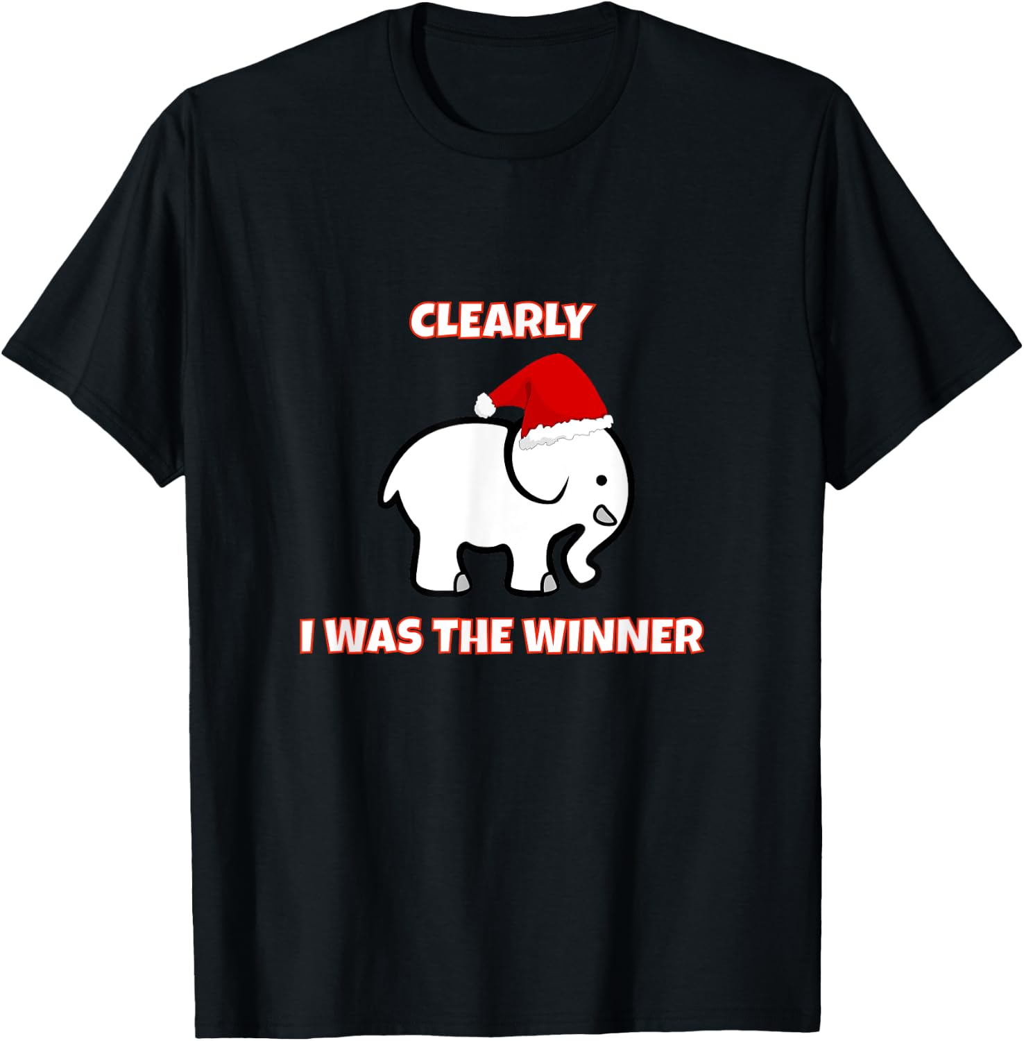 White Elephant Christmas 2017 Gift Exchange Contest T-Shirt - T-Shirt | Black