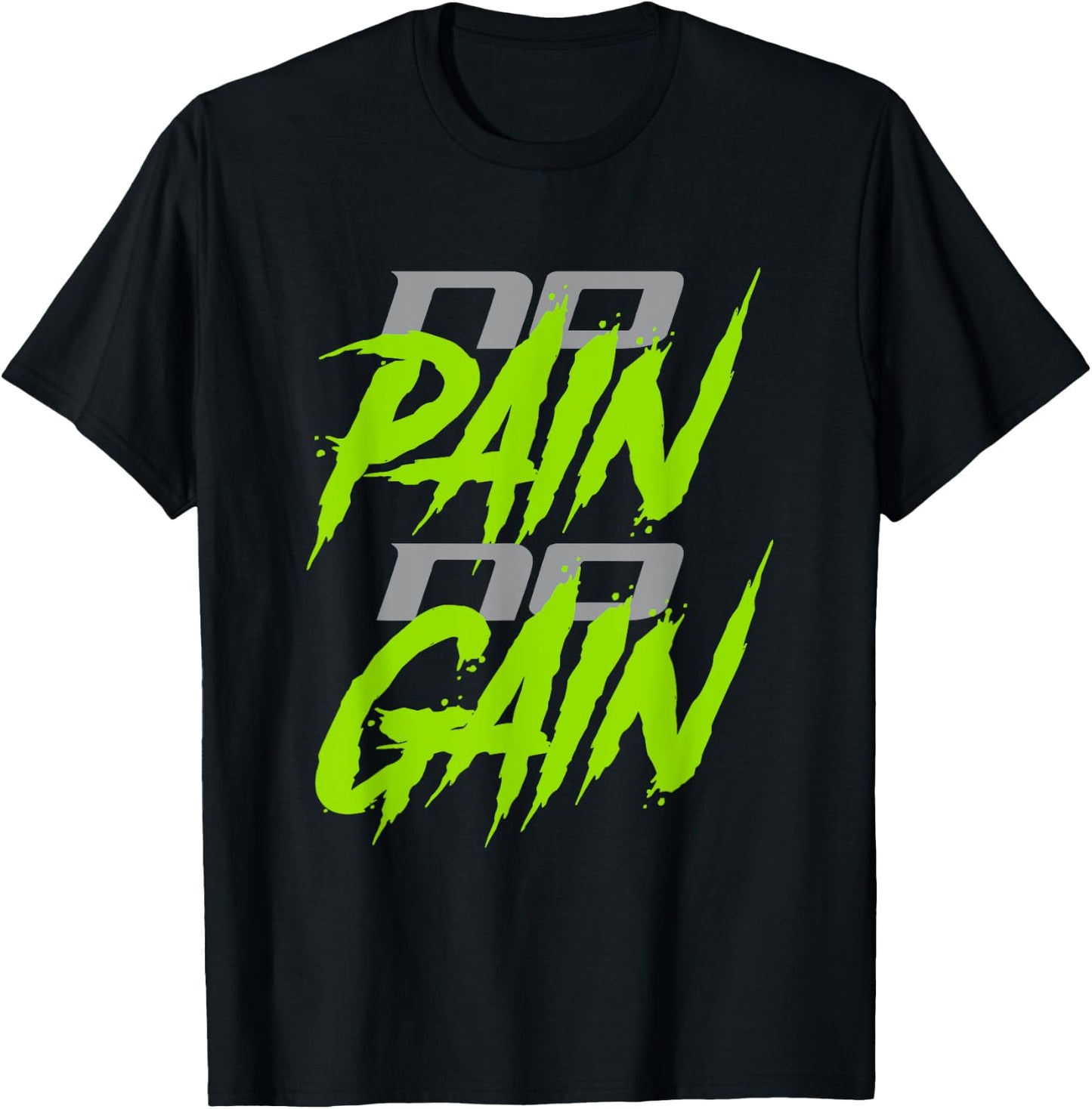 No Pain No Gain | Gym/Workout T-Shirt - T-Shirt | Black