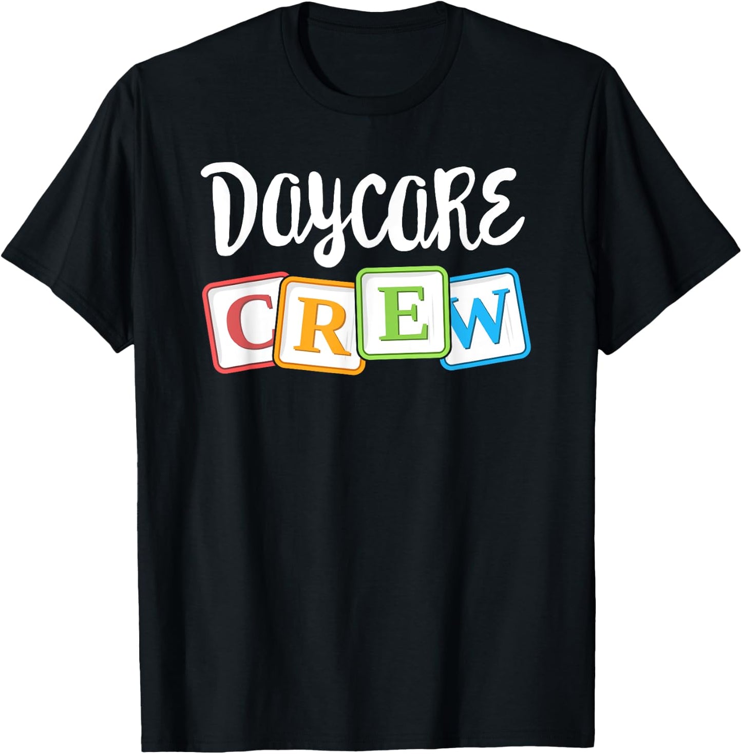 Daycare Crew Childcare Team Squad Provider After School T-Shirt - T-Shirt | Black