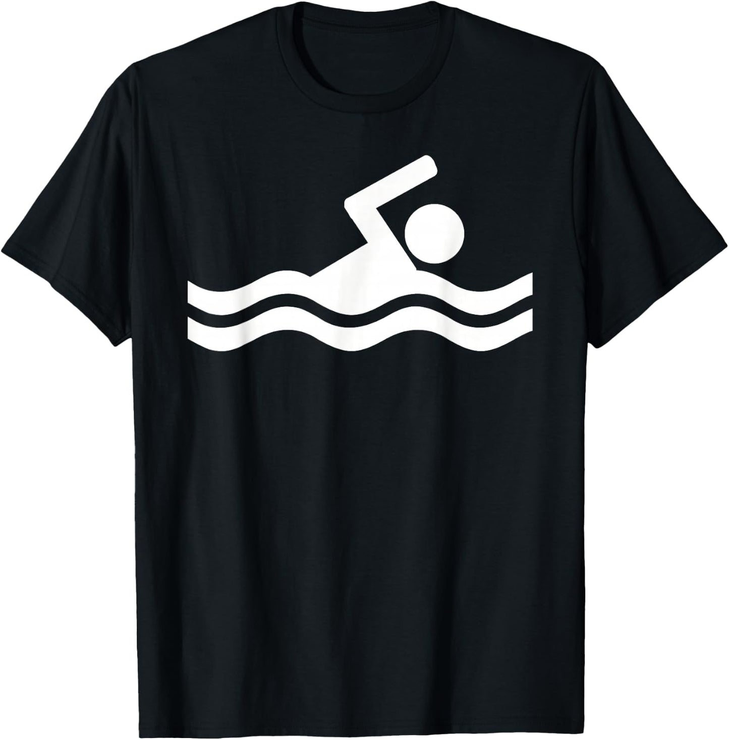 Swimming Logo T-Shirt - T-Shirt | Black