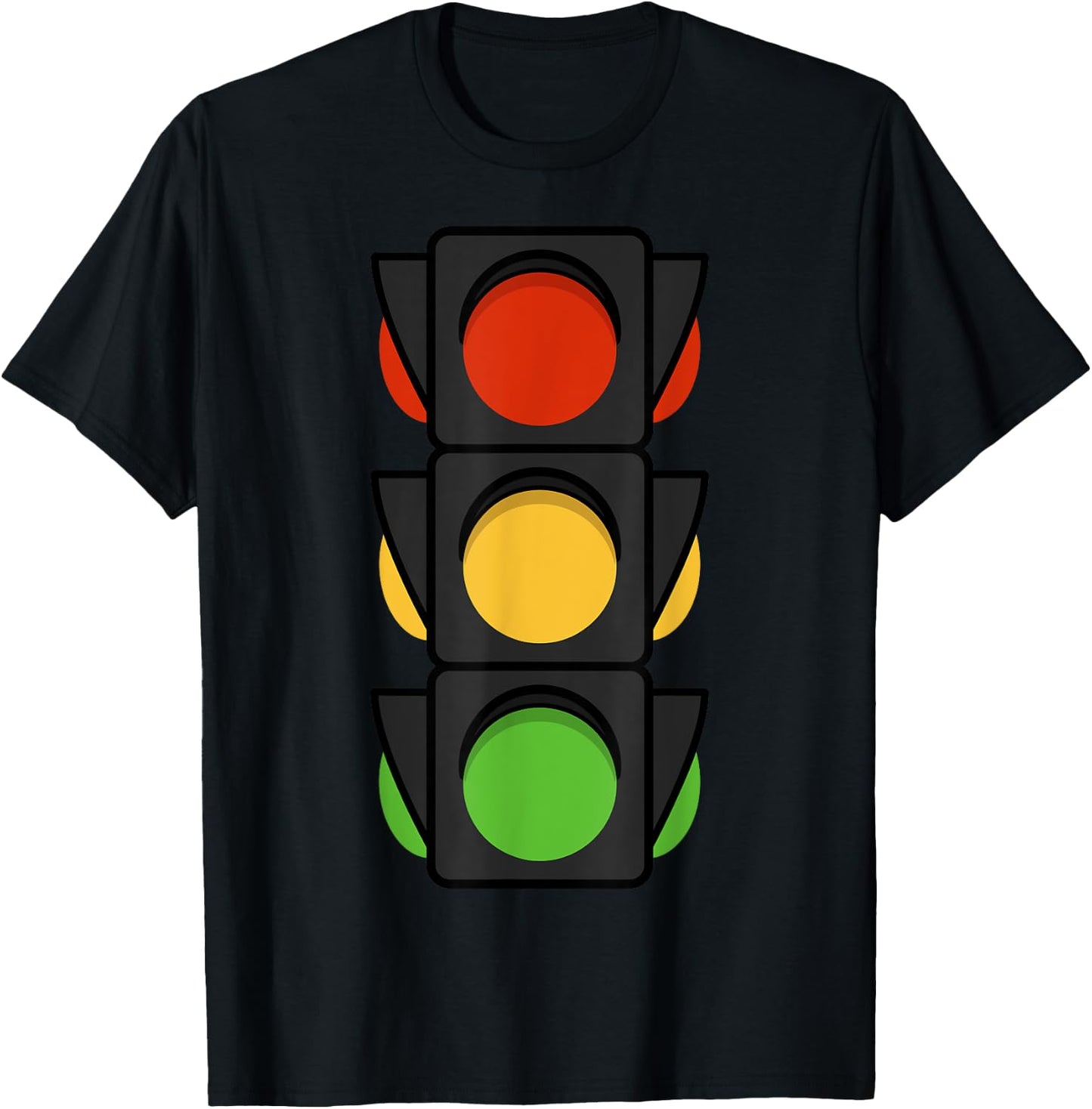 Pretend I'm A Traffic Light Halloween Costume Funny T-Shirt - T-Shirt | Black