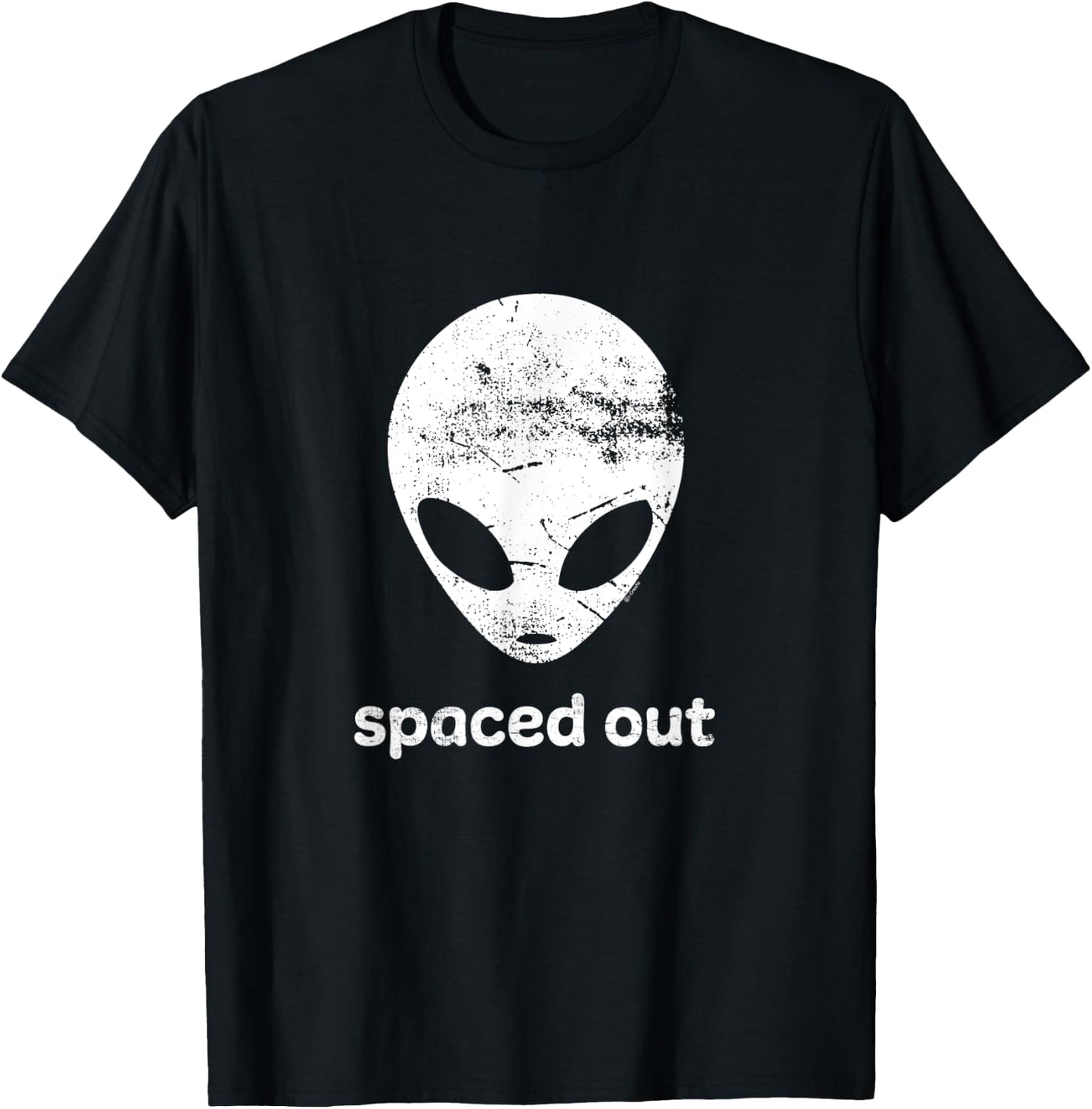Funny Alien Spaced Out T-Shirt - T-Shirt | Black