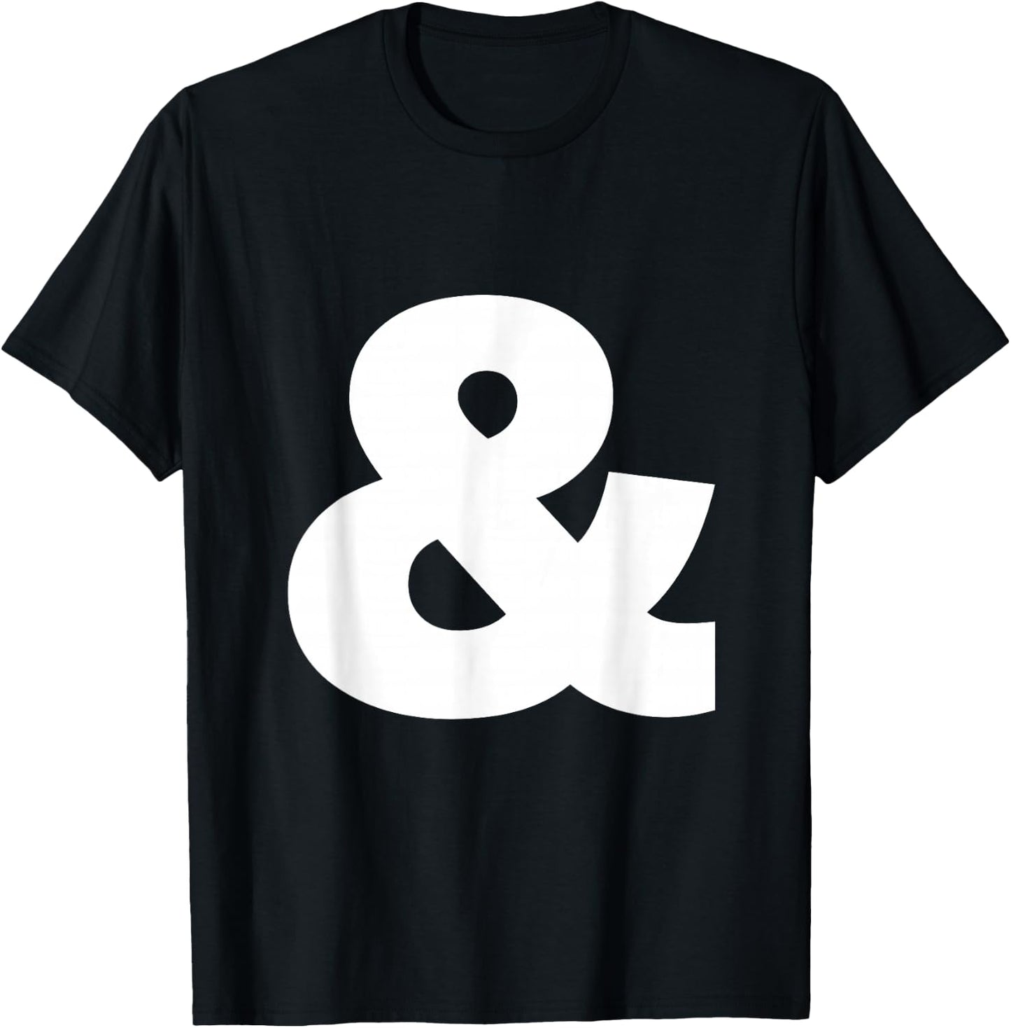And sign & ampersand symbol, alphabet Initial shirt T-Shirt - T-Shirt | Black