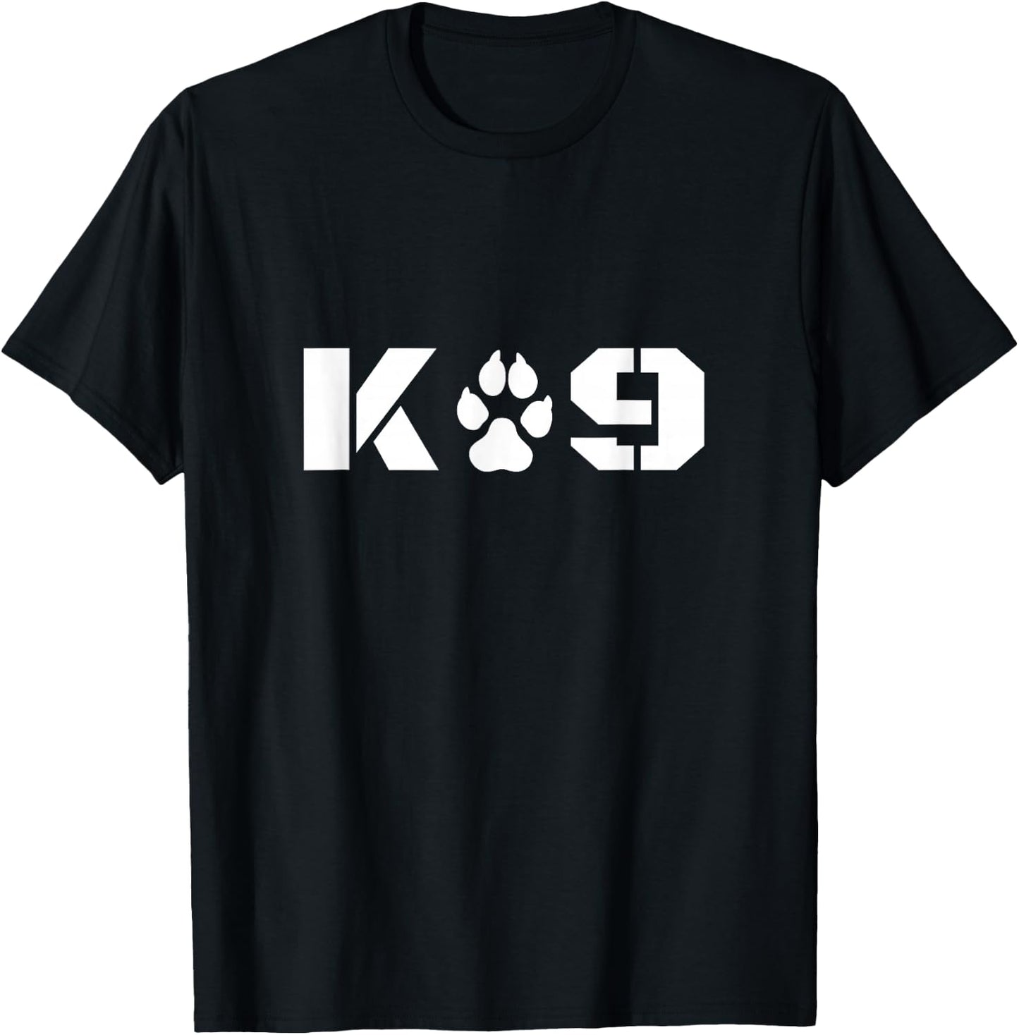K-9 Officer Canine K9 Unit Police Dog Paw Handler Trainer T-Shirt - T-Shirt | Black