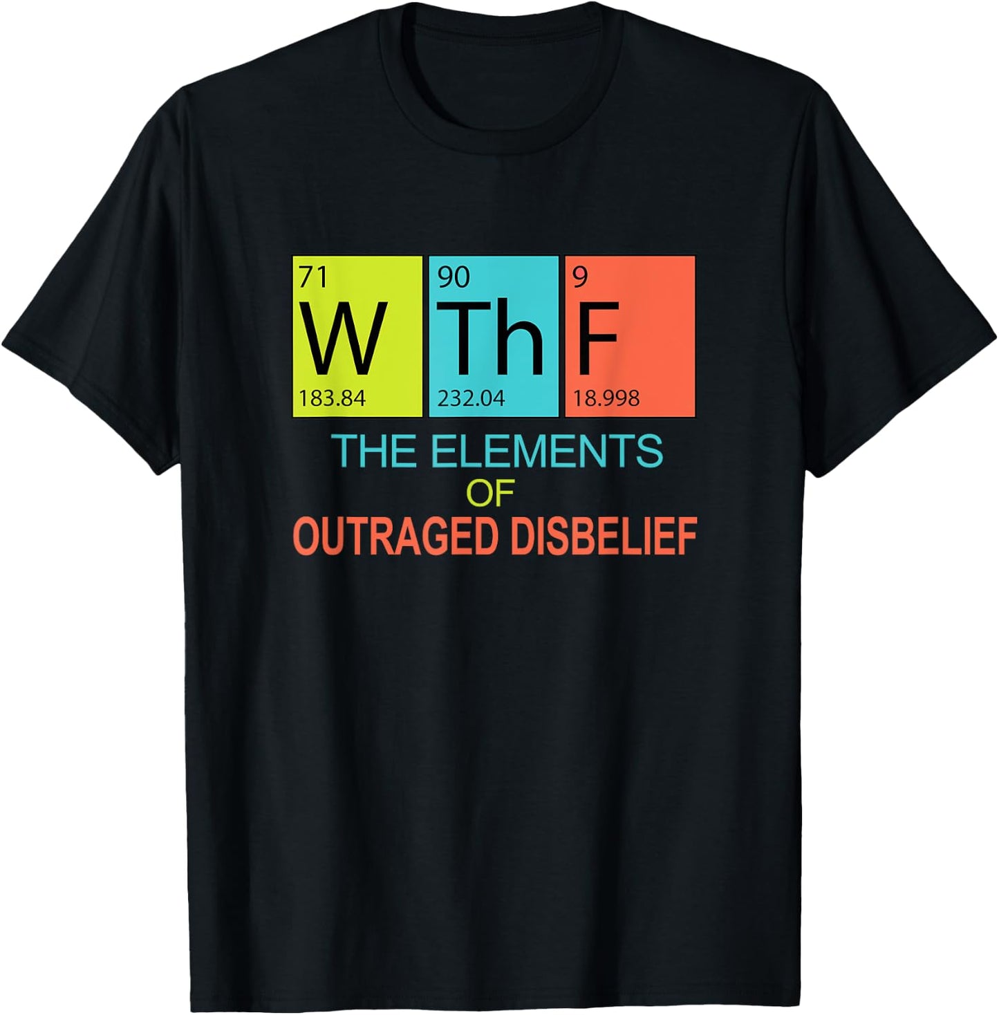 Funny Pro Science Pun Pro Democracy Political Periodic Table T-Shirt - T-Shirt | Black