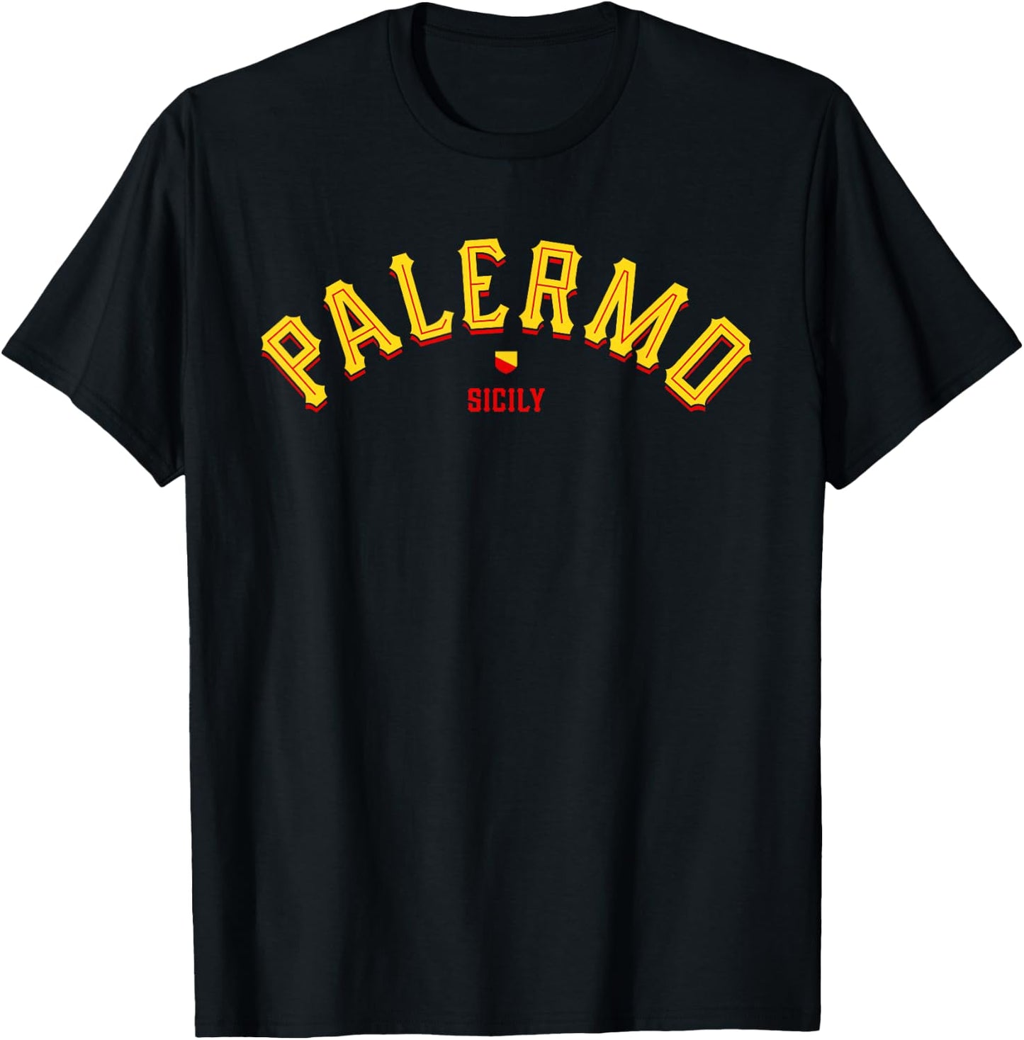 Palermo Sicily | Vintage Italy Sicilian T-Shirt - T-Shirt | Black