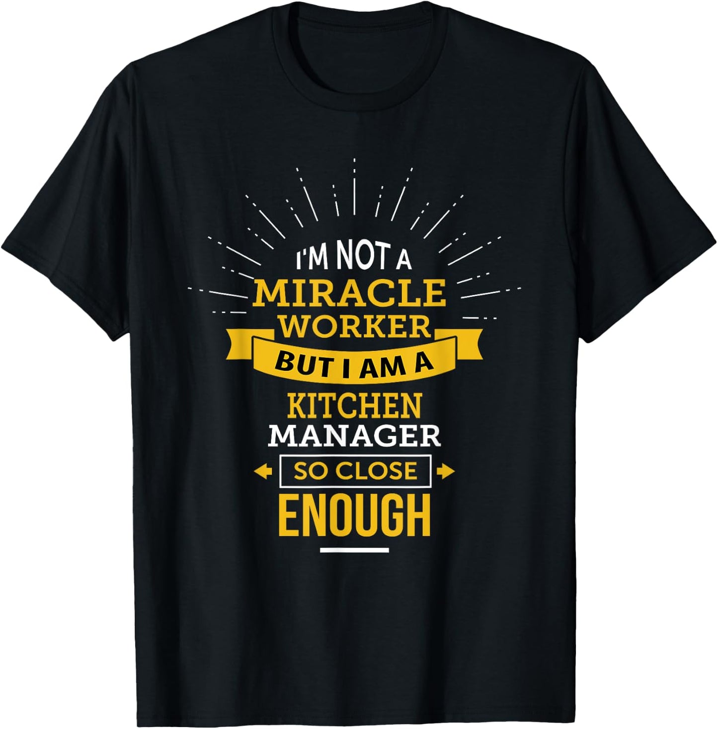 Funny Kitchen Manager T-Shirt - T-Shirt | Black