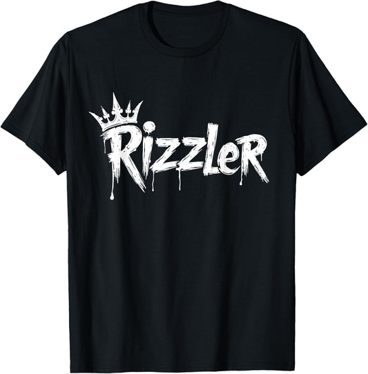 W Rizz Rizzler The Rizz God Funny Meme T-Shirt - T-Shirt | Black