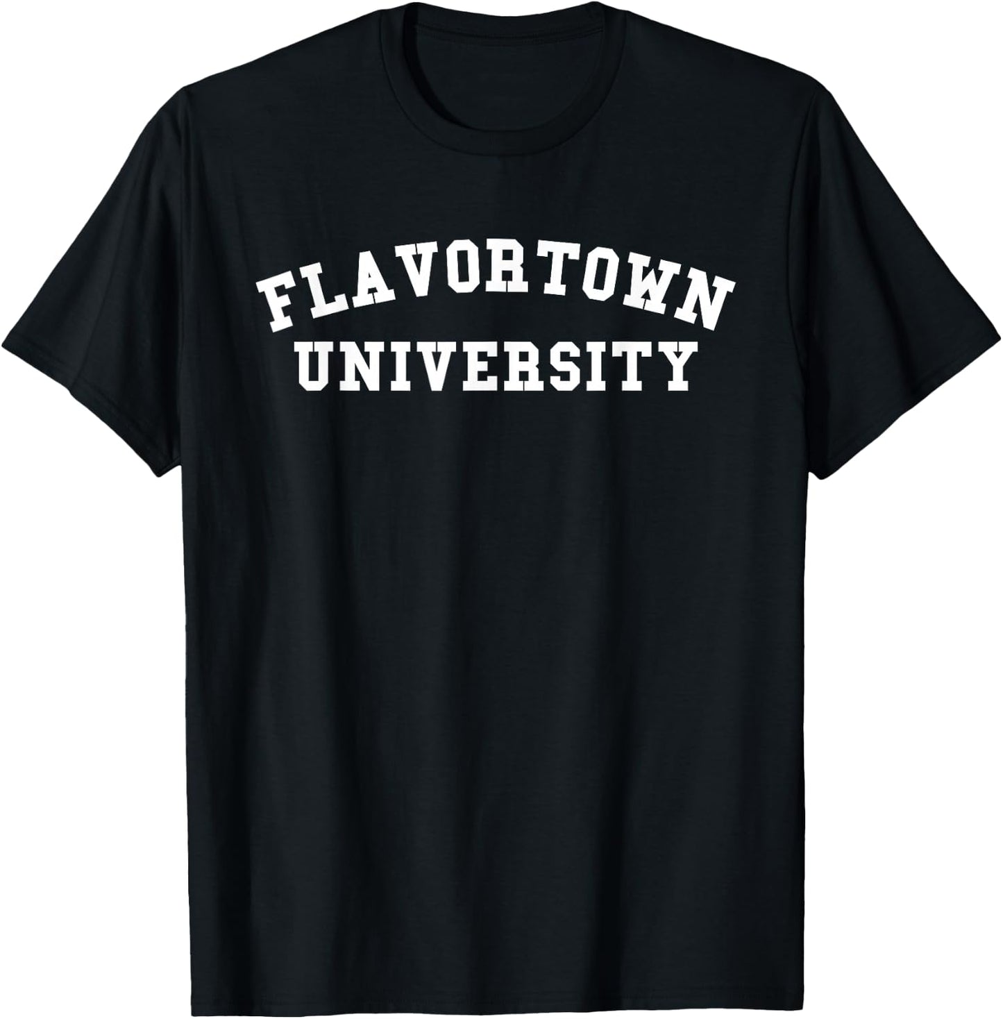 Flavortown University American Food Gift Flavor Town T Shirt T-Shirt - T-Shirt | Black