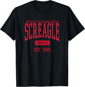 University of Southern Indiana USI Eagles Est. Date T-Shirt - T-Shirt | Black