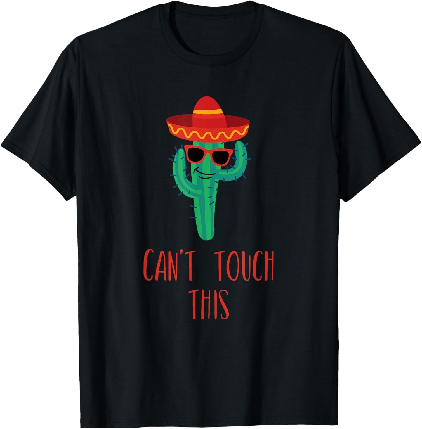 Can't Touch This Cactus T-Shirt - T-Shirt | Black