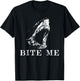 Bite Me Shark Funny Humor Sarcastic Saying T-Shirt - T-Shirt | Black