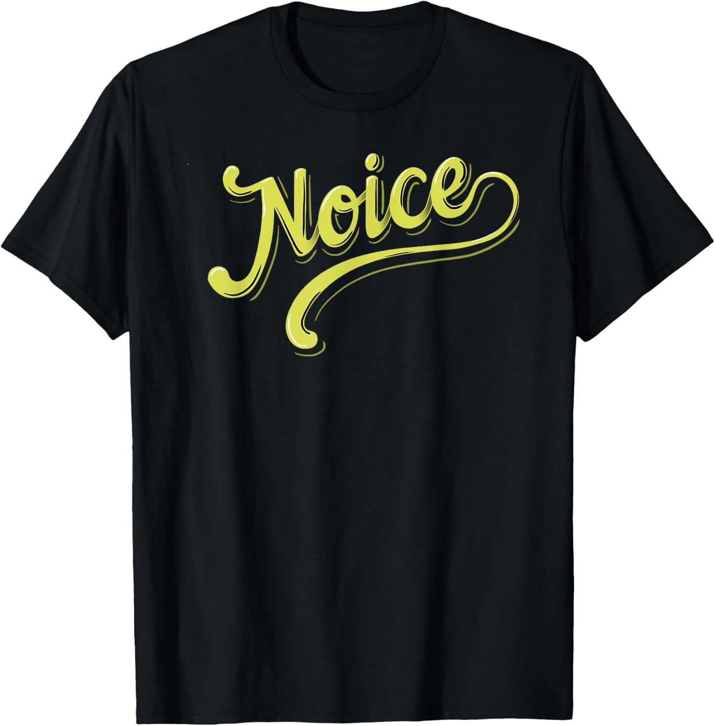 Noice Retro Lettering T-Shirt - T-Shirt | Black