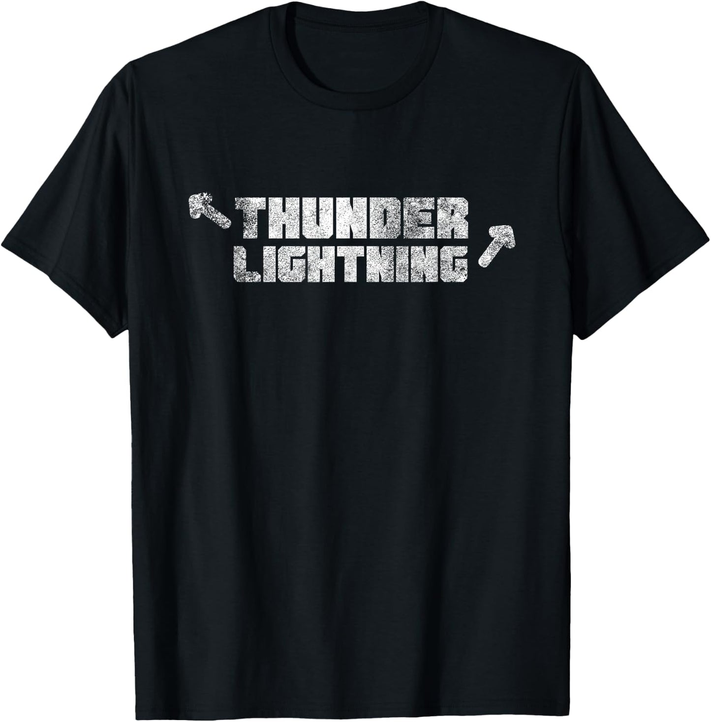 Thunder and Lightning Muscle and Workout Shirt T-Shirt - T-Shirt | Black